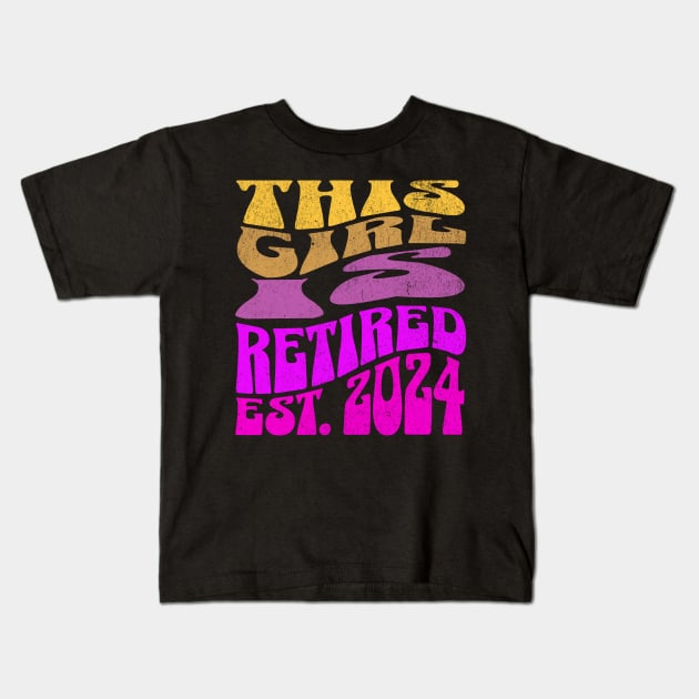 This Girl is Retired Est. 2024 Kids T-Shirt by Ben Foumen